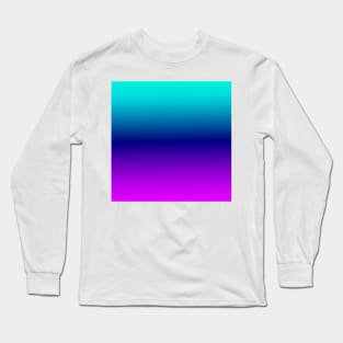 Aqua Ombre Long Sleeve T-Shirt